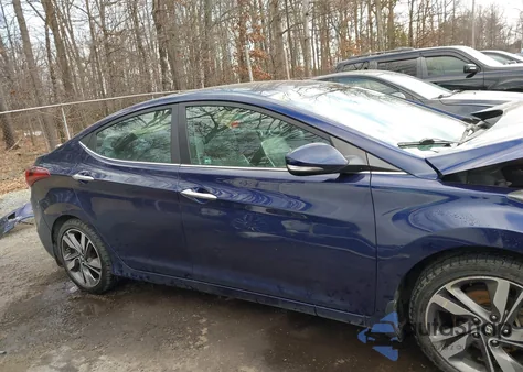 2014 Hyundai Elantra Limited из США, поврежденный, VIN 5NPDH4AE2EH483576